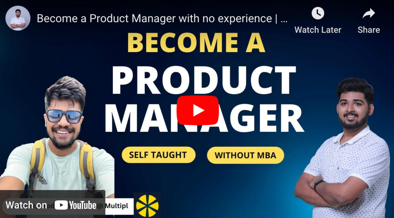 Manoj, a fellow Product Manager at GrowthX, invited me to his podcast to help aspiring PMs understand the nuances of breaking into Product Management.